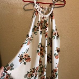 Long-ish Flowy floral tank top